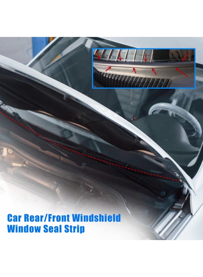 KISSUN Windshield Rubber Seal Strip,Weather Stripping Seal Strip for Windshield,Car Weather Stripping,Sunroof Seal for Car/Truck/SUV Front Rear Windshield(5.6FT/1.7M,1PC) - Image 2